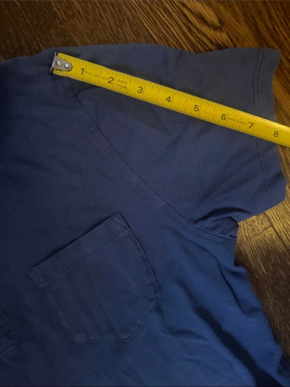 J. Crew Navy Short-Sleeve Polo with Chest Pocket